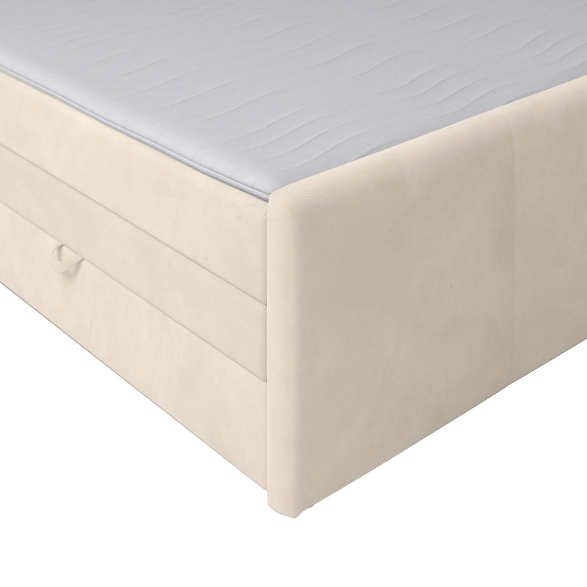 BOXSPRINGBETT 140/200 cm  in Weiss  - Weiss, Modern, Holz/Kunststoff (140/200cm) - MID.YOU