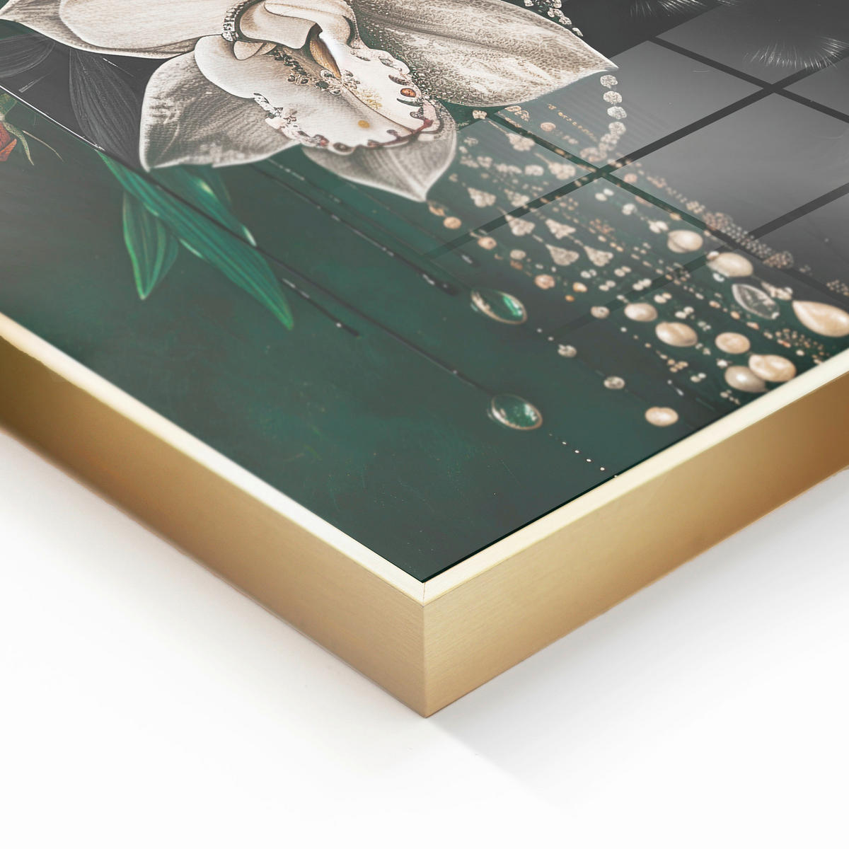 GLASBILD 80/120 cm  - Multicolor, Basics, Glas/Holz (80/120cm)