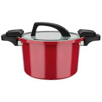 KOCHTOPF Energiespartopf 6 l  - Rot, Basics, Metall (24/16cm) - GSW