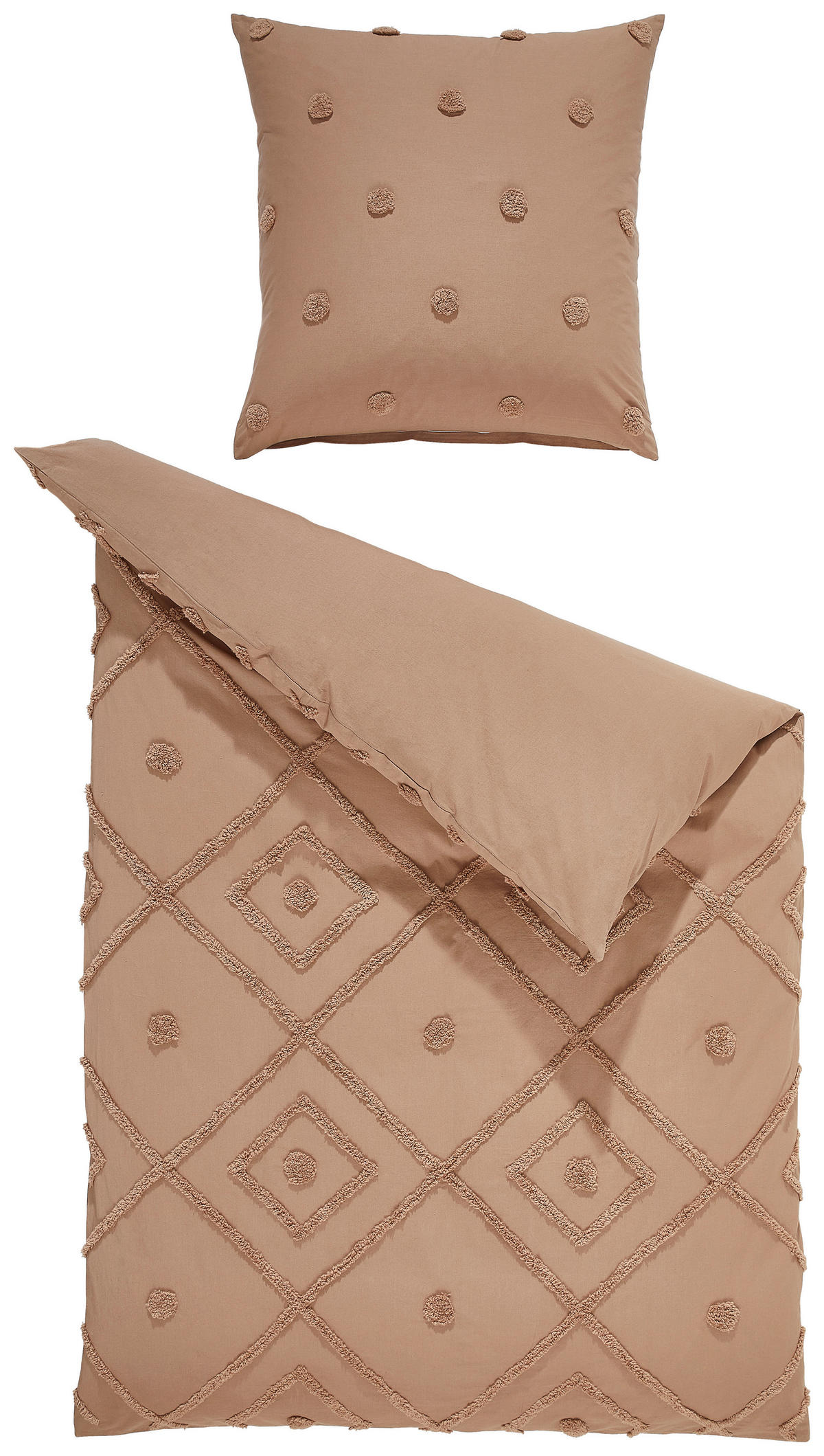 BETTWÄSCHE Renforcé 135/200 cm  - Braun, Trend, Textil (135/200cm) - Ambiente