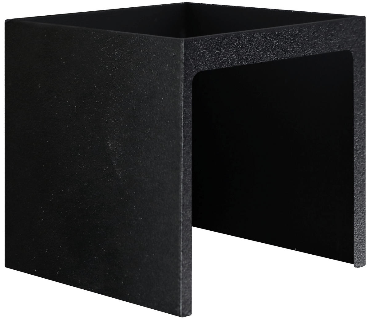 AUßENWANDLEUCHTE 10/10/10 cm   - Schwarz, Design, Metall (10/10/10cm)
