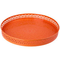 SERVIERTABLETT 39/4 cm    - Orange, Trend, Metall (39/4cm) - Ambia Home