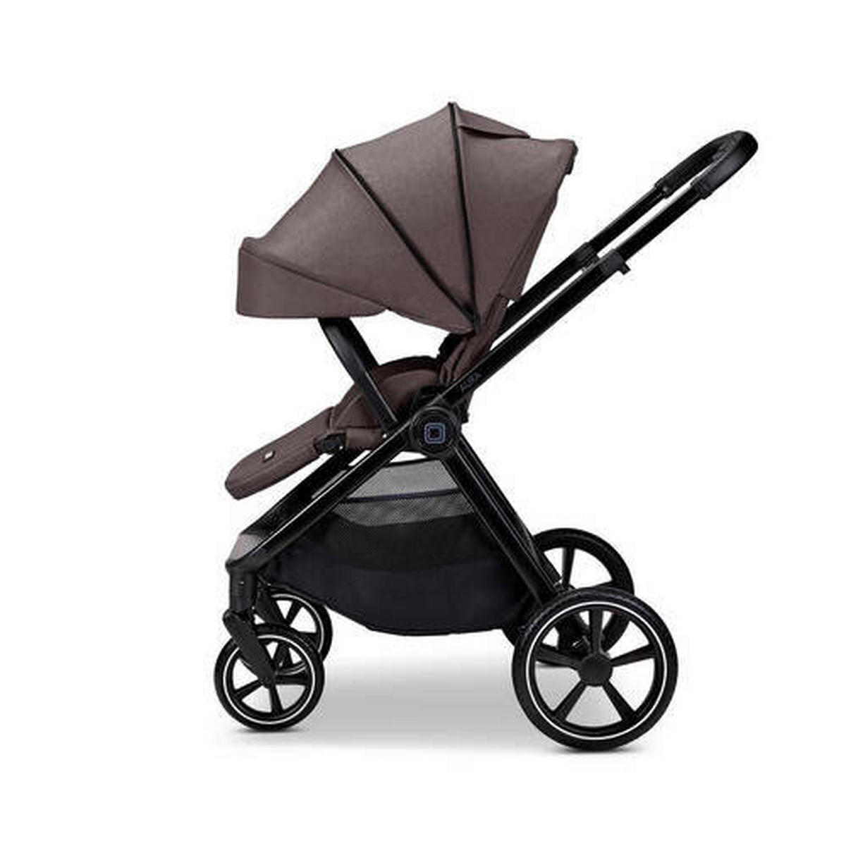 KINDERWAGENSET Aura Set  - Dunkelbraun, Basics (140/61/115cm) - Moon