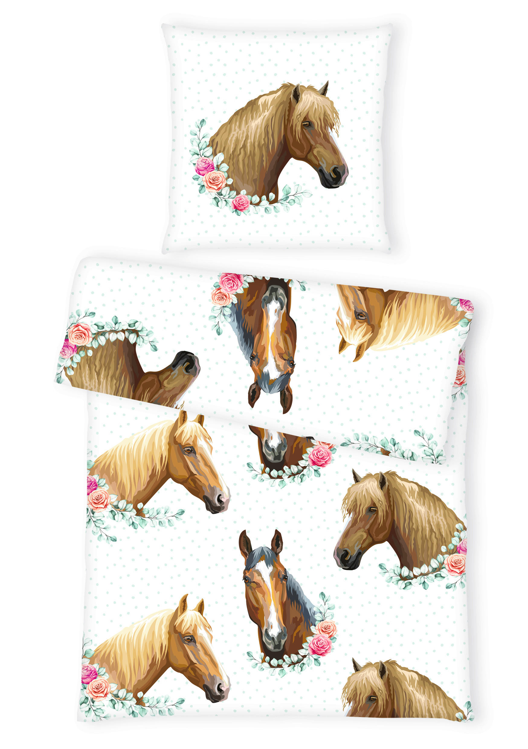 POVLEČENÍ PRO MLÁDEŽ, renforcé, hnědá, vícebarevná, bílá, 135/200 cm - bílá/vícebarevná, Basics, textil (135/200cm) - Herding
