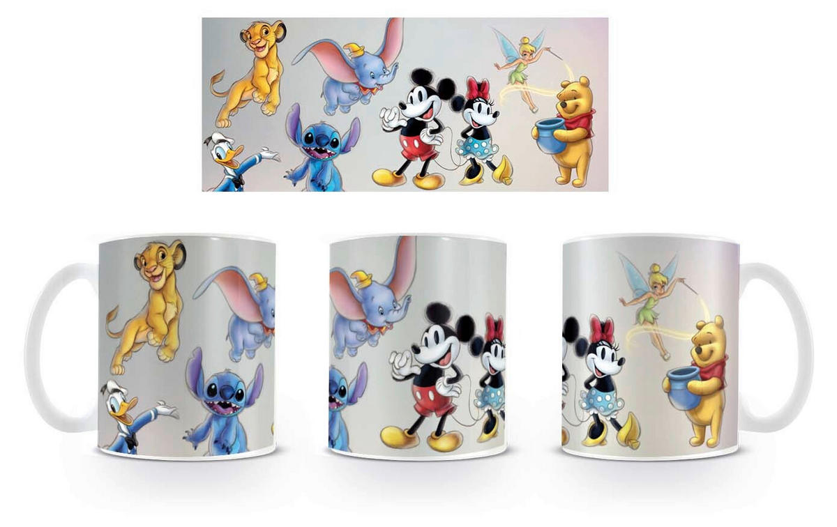 KAFFEETASSE Disney Classics 315 ml  - Weiß, Basics, Keramik (12/8,7/10,5cm) - Disney