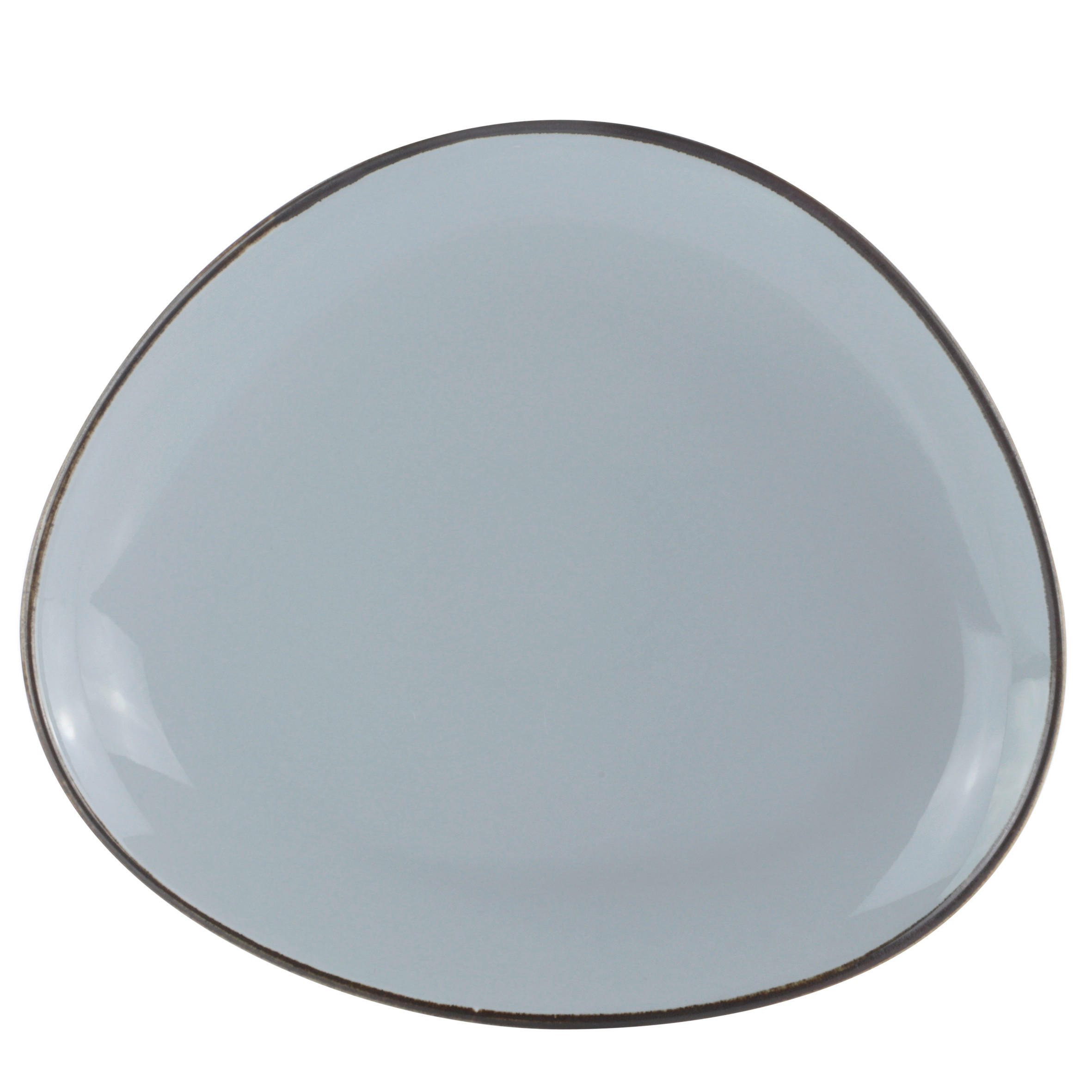 SPEISETELLER AQUA BLUE GRIGIO   30/26 cm  - Blaugrau, Trend, Keramik (30/26cm) - Novel