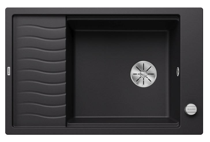 SPÜLE Elon  - Schwarz, Basics, Stein (77/19/49cm) - Blanco