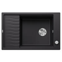 SPÜLE Elon  - Schwarz, Basics, Stein (77/19/49cm) - Blanco