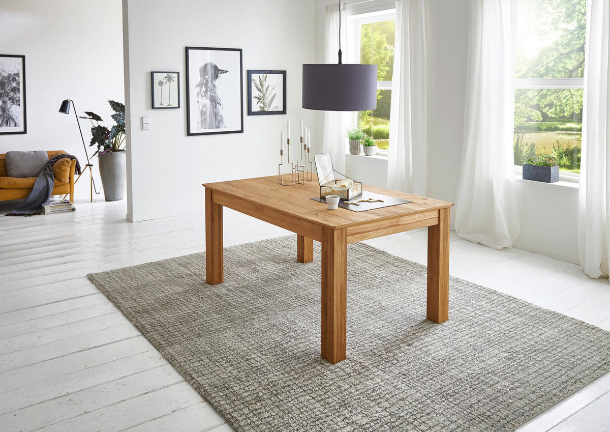 ESSTISCH Eichefarben rechteckig  ausziehbar  - Eichefarben, KONVENTIONELL, Holz (160-260/100/76cm) - Linea Natura