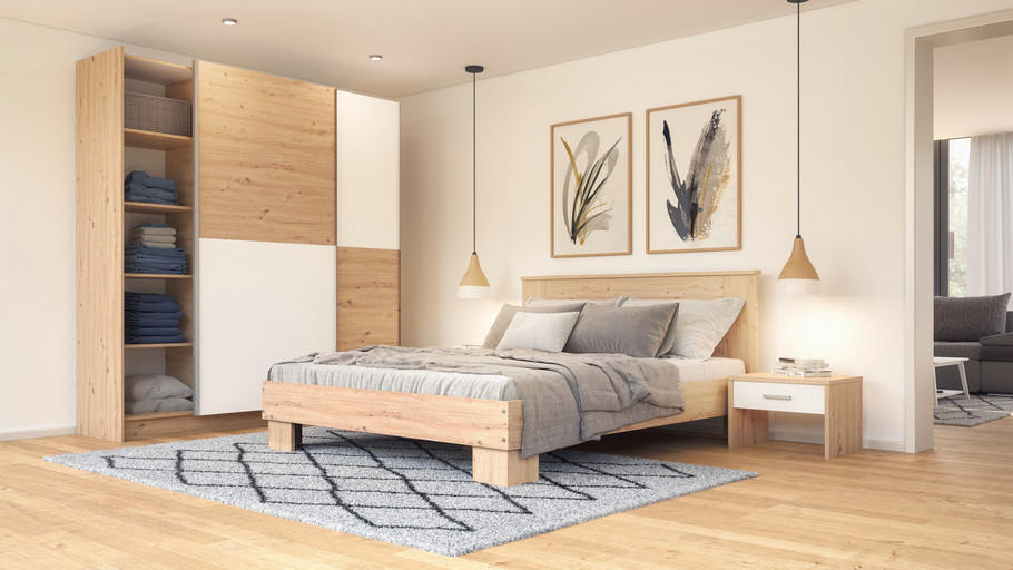 KREVET    167/207,5/93 cm   - Moderno (167/207,5/93cm) - Xora