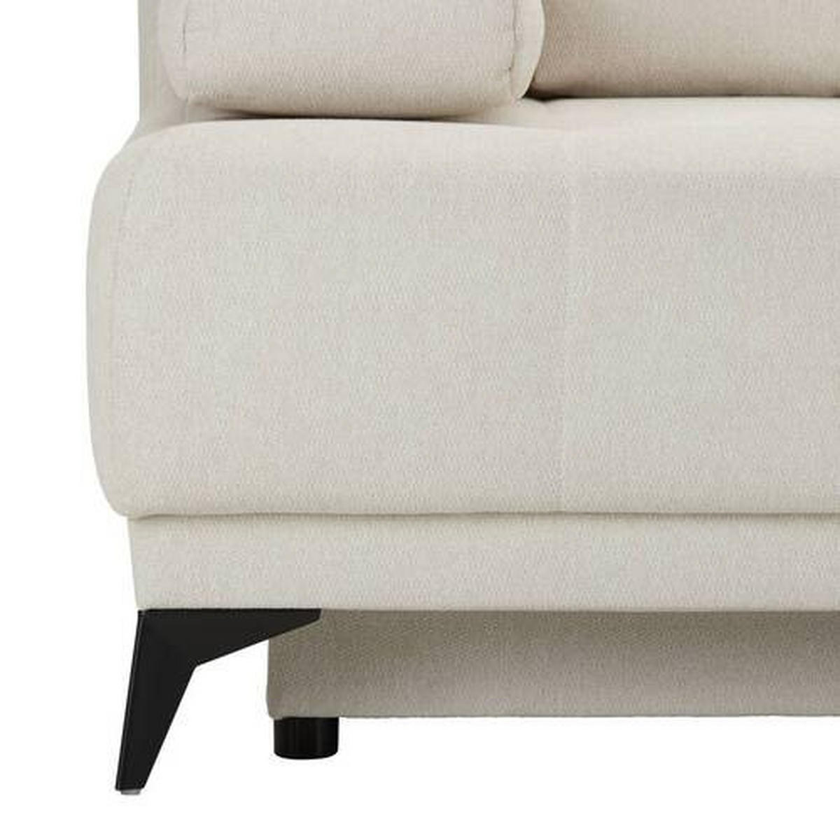 BÄDDSOFFA i flatväv vit  - vit/svart, Modern, textil (195/77/100cm) - MID.YOU