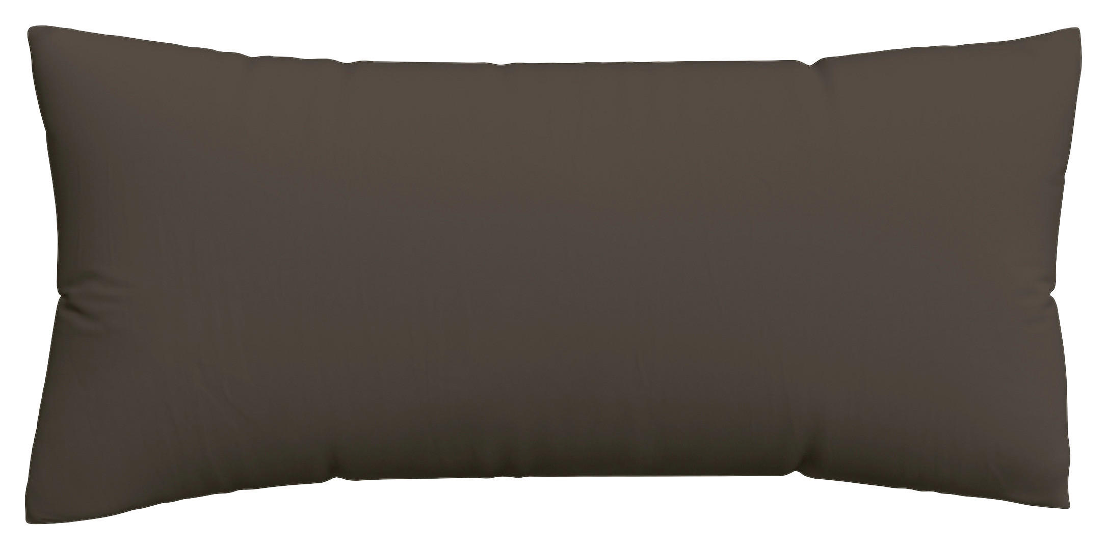 Schlafgut Kopfkissenbezug Woven Satin Dunkelbraun 40x80 cm