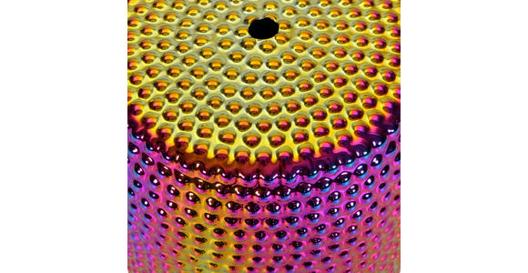 BEISTELLTISCH 33/33/45 cm Lila, Goldfarben, Pink  - Pink/Lila, Design, Keramik (33/33/45cm) - Landscape