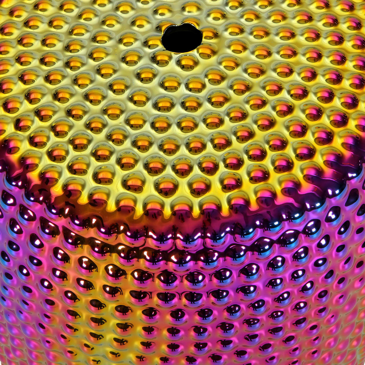 BEISTELLTISCH 33/33/45 cm Lila, Goldfarben, Pink  - Pink/Lila, Design, Keramik (33/33/45cm) - Landscape