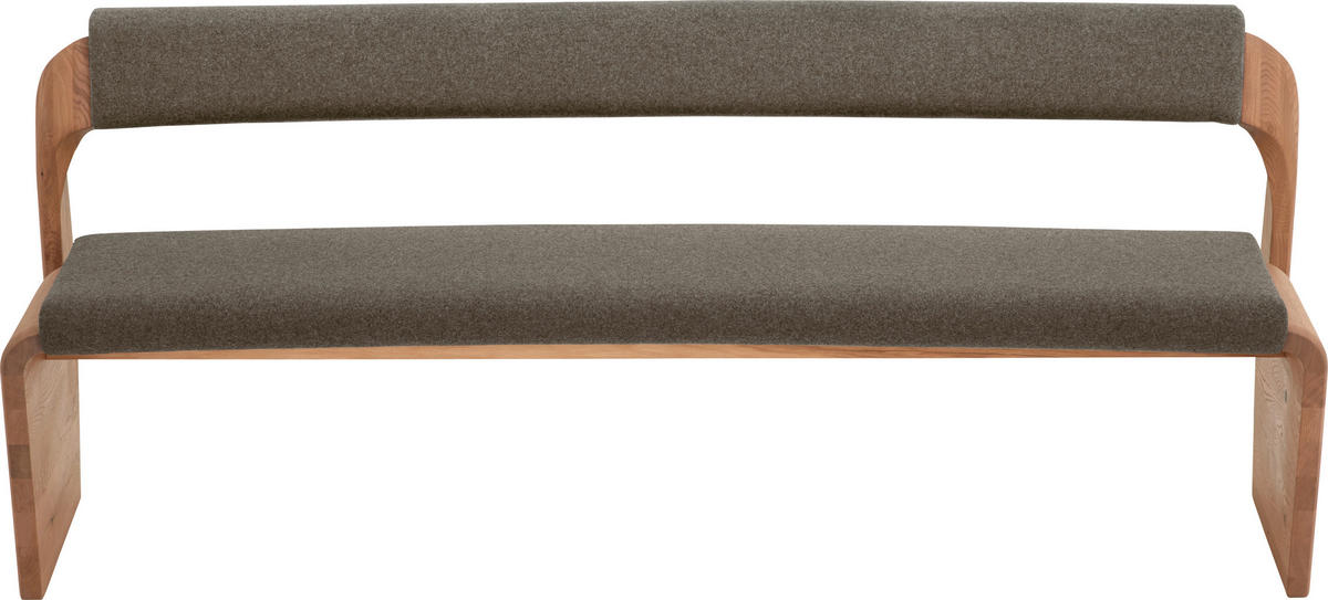 SITZBANK 227/84/69,6 cm  in Braun, Eichefarben  - Eichefarben/Braun, Natur, Holz/Textil (227/84/69,6cm) - Voglauer