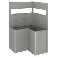 SICHTSCHUTZ ohne Hochbeet - Grau, Basics, Kunststoff/Metall (102/91/102cm) - Biohort