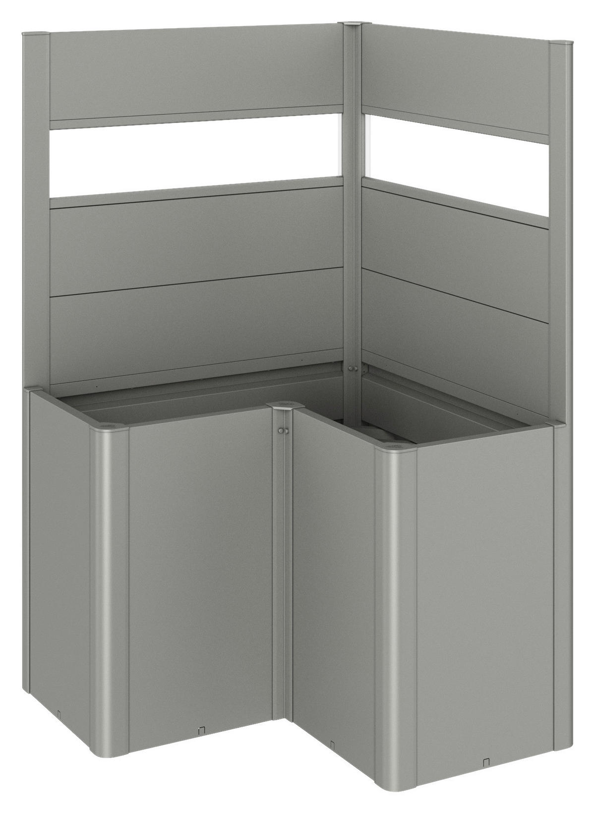 SICHTSCHUTZ ohne Hochbeet - Grau, Basics, Kunststoff/Metall (102/91/102cm) - Biohort