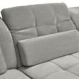 ECKSOFA  in Flachgewebe Hellgrau  204/341 cm  - Hellgrau/Schwarz, Design, Textil/Metall (204/341cm) - Xora