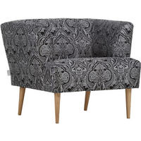 SESSEL in Flachgewebe Grau, Schwarz  - Buchefarben/Schwarz, Design, Holz/Textil (85/71/80cm) - MID.YOU