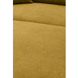 ECKSOFA  in Webstoff Currygelb  196/304 cm  - Currygelb/Schwarz, KONVENTIONELL, Textil/Metall (196/304cm) - Hom`in