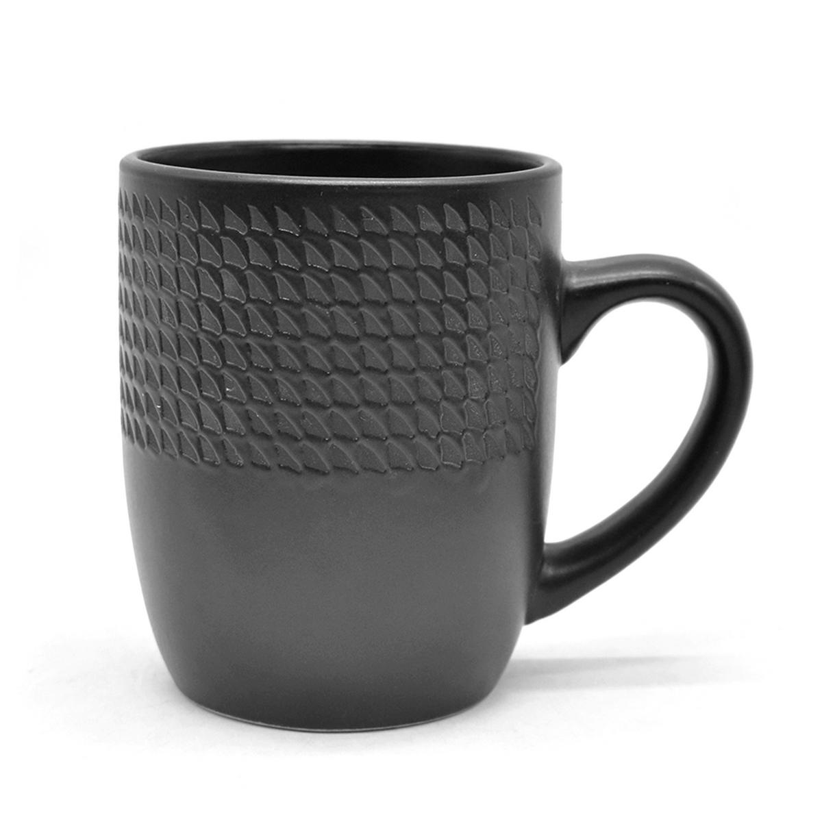 KOMBISERVICE BlackStyle 30-teilig  - Schwarz, Basics, Keramik (16kg) - Echtwerk