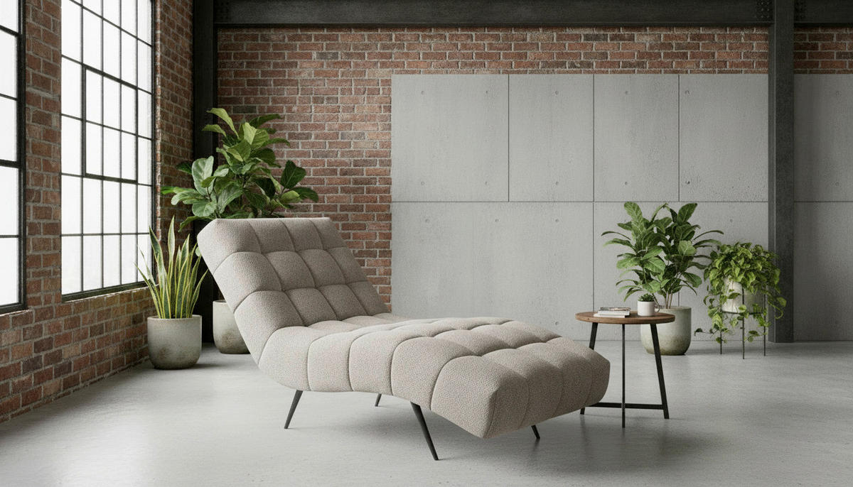 RELAXAČNÍ VÁLENDA, textil, šedá - šedá/černá, Design, kov/textil (79/88/165cm) - MID.YOU