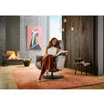 RELAXSESSEL in Leder Greige  - Greige/Schwarz, Design, Leder/Metall (76/108/86cm) - Dieter Knoll