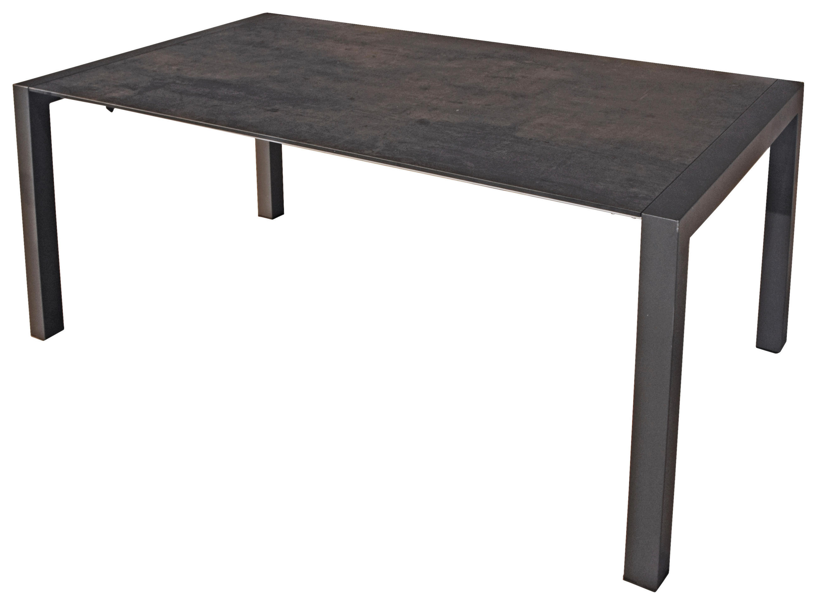 GARTENTISCH 158/90/74 cm Metall, Kunststoff  - Silberfarben/Grau, Basics, Kunststoff/Metall (158/90/74cm) - Gardenson