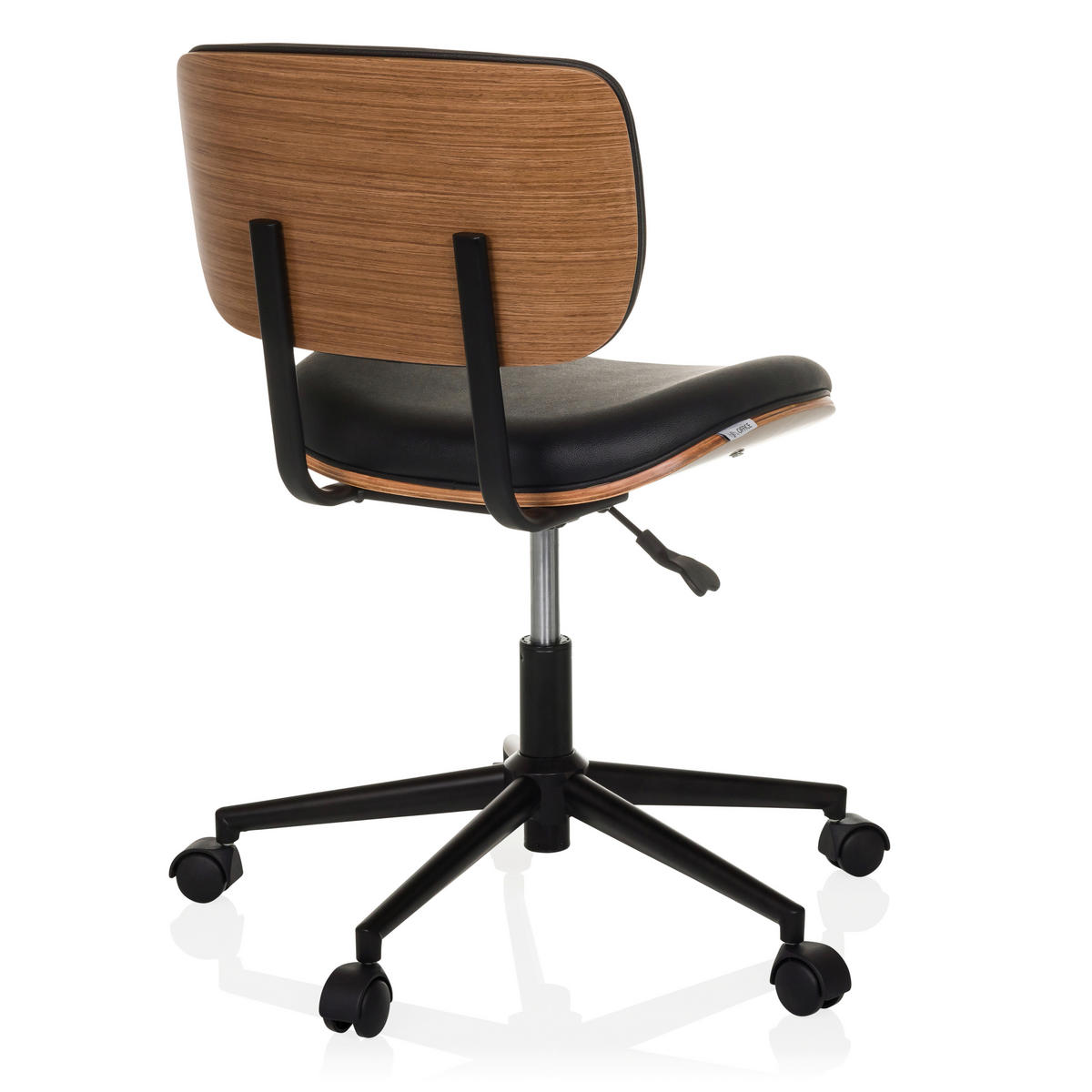 DREHSTUHL Schwarz  - Schwarz, MODERN, Leder/Kunststoff (59/73-83/59cm) - MID.YOU