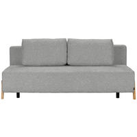 SCHLAFSOFA  mit Stoffauswahl, Liegefunktion, Schlafen auf Sitzhöhe Bouclé Hellgrau  - Hellgrau/Naturfarben, Design, Holz/Textil (211/88/102cm) - Niels Andersson