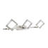 WANDLEUCHTE - Nickelfarben, LIFESTYLE, Glas/Metall (56/19/6cm) WANDLEUCHTE - Nickelfarben, LIFESTYLE, Glas/Metall (56/19/6cm)