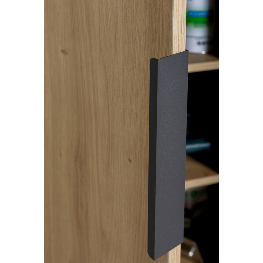 Thumbnail - Carryhome Garderobenschrank, Schiefer, Eiche Artisan, Holzwerkstoff, 6 Fächer, 85.1x192x35.3 cm, Beimöbel erhältlich, Ga...