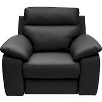 KRESLO UŠIAK, koža, čierna - čierna, Basics, koža (108/99/94cm) - Celina Home