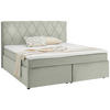 BOXSPRINGBETT 180/200 cm  in Weiss  - Weiss/Schwarz, Design, Kunststoff/Textil (180/200cm) - Xora
