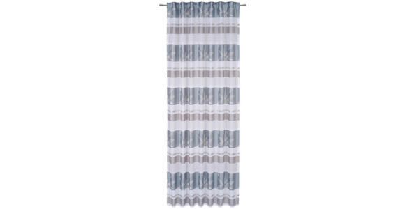 FERTIGVORHANG halbtransparent  - Blau, Design, Textil (140/255cm) - Novel