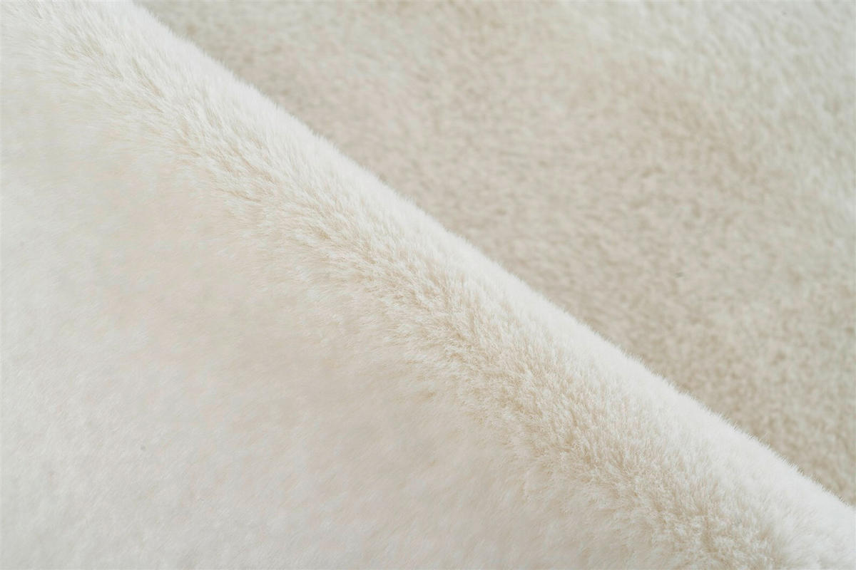 HOCHFLORTEPPICH 50/90 cm Rabbit Light 625 Weiß Weiß  - Weiß, KONVENTIONELL, Kunststoff/Textil (50/90cm)