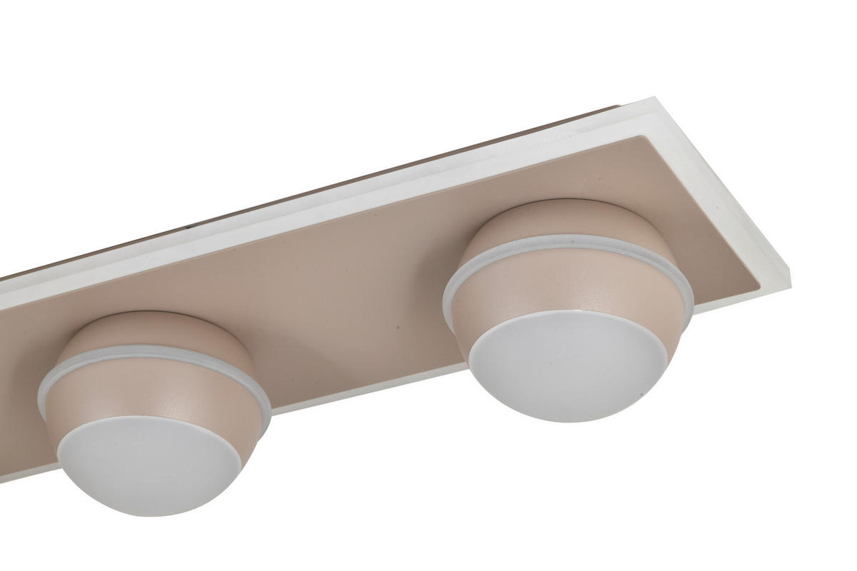 LED-DECKENLEUCHTE Biarritz 99/15/12,5 cm  - Schwarzchrom, Design, Kunststoff/Metall (99/15/12,5cm)