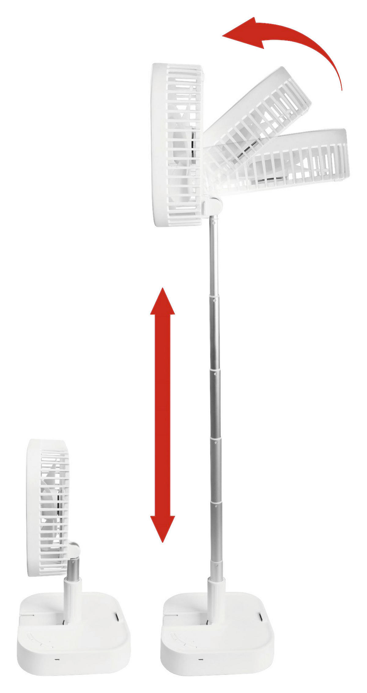 MINI-VENTILATOR MAXXMEE - Weiß, KONVENTIONELL, Kunststoff/Metall (19,7/9,3/19,7cm)