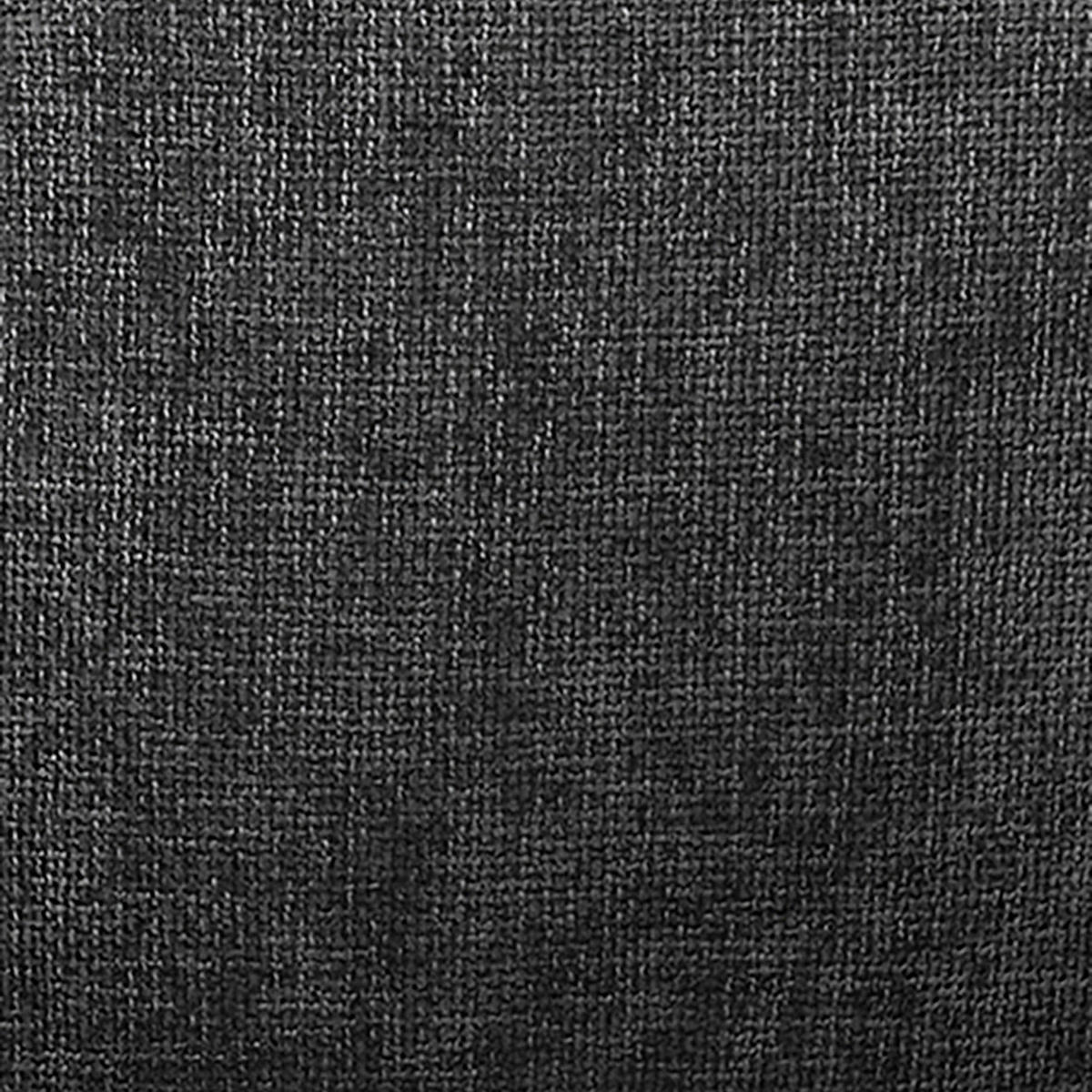 ARMLEHNSTUHL-SET 2 Stück gepolsterte Armlehnen Webstoff  Dunkelgrau  - Dunkelgrau/Schwarz, MODERN, Textil/Metall (60/86/58cm) - MID.YOU