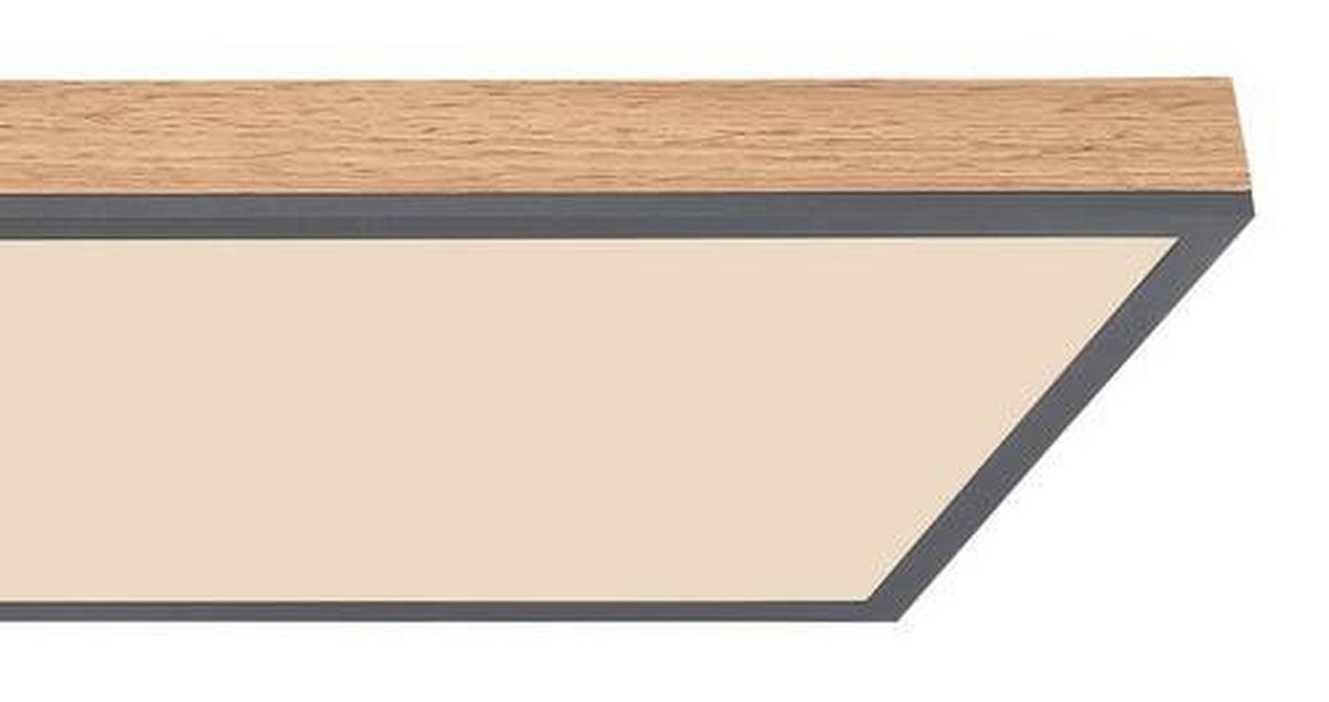 STROPNA LED-SVETILKA  DORO //2700-6000 K/230 V/ - barve grafita/opal, Basics, kovina/umetna masa (120/30/7,5cm) - Globo