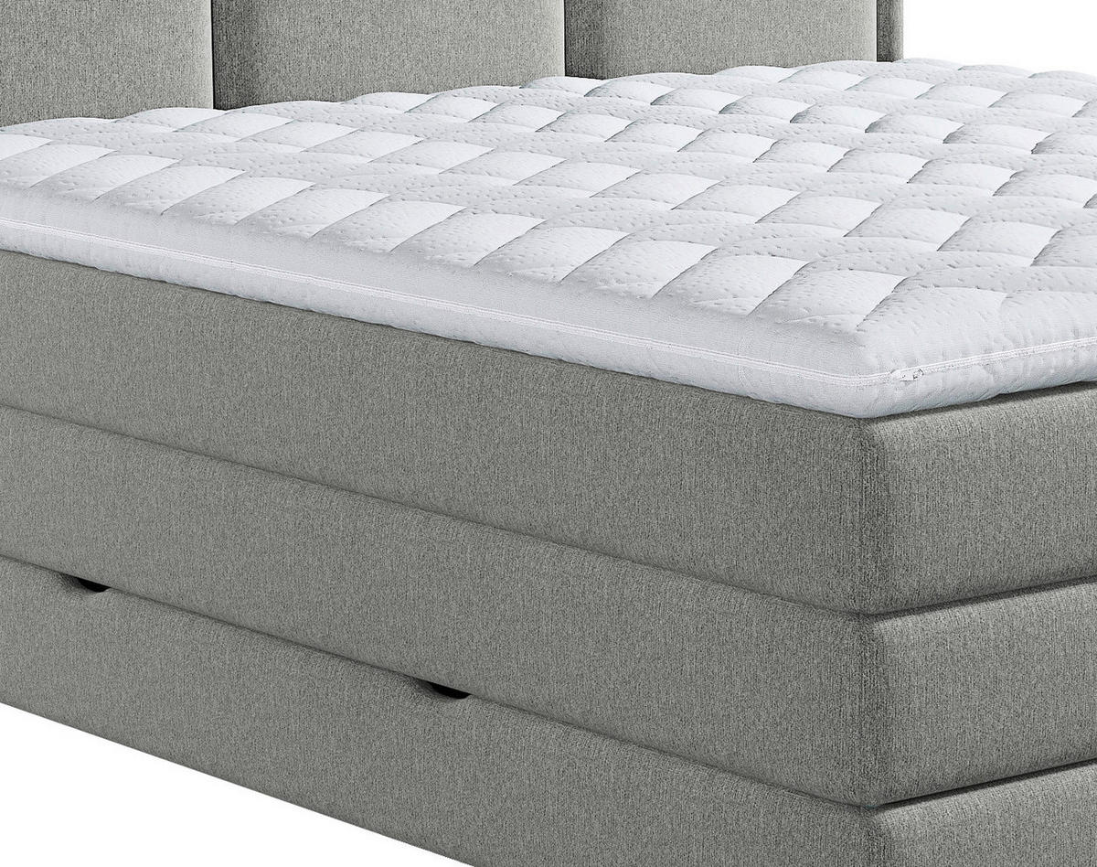 BOXSPRINGBETT 200/200 cm  in Taupe  - Taupe, Design, Holzwerkstoff/Kunststoff (200/200cm) - MID.YOU