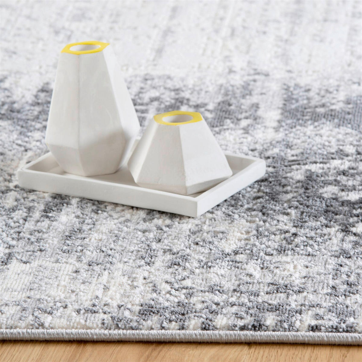 FLACHWEBETEPPICH 80/150 cm Grau rechteckig  - Grau, Basics, Textil (80/150cm) - Kayoom