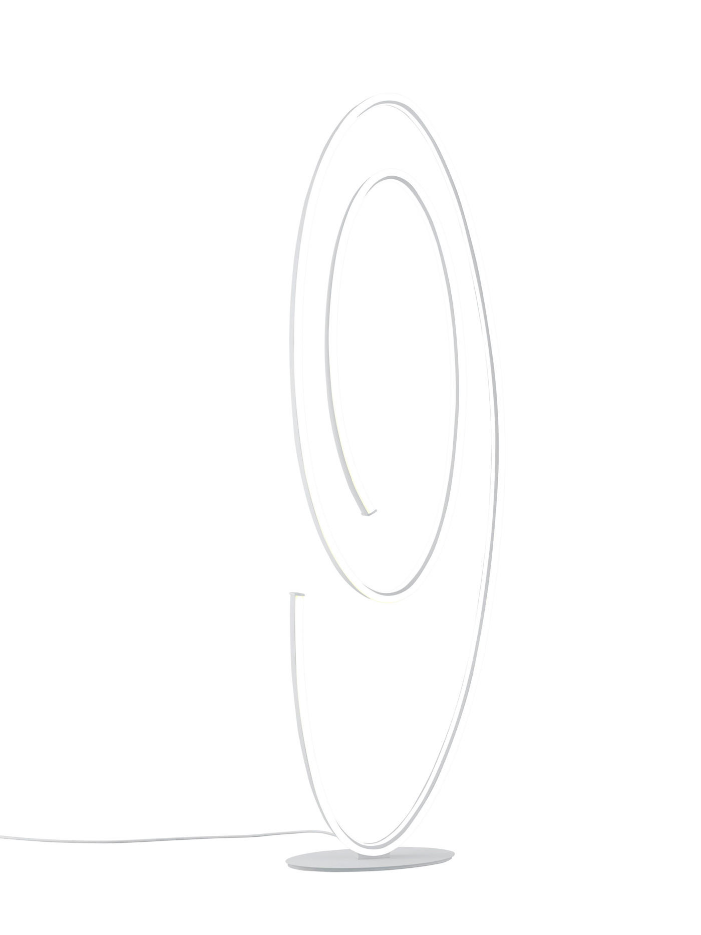 LED-STEHLEUCHTE  50,00/175,0/22,00 cm   - Weiß, Design, Kunststoff/Metall (50,00/175,0/22,00cm) - Cinque
