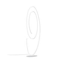 LED-STEHLEUCHTE  50,00/175,0/22,00 cm   - Weiß, Design, Kunststoff/Metall (50,00/175,0/22,00cm) - Cinque