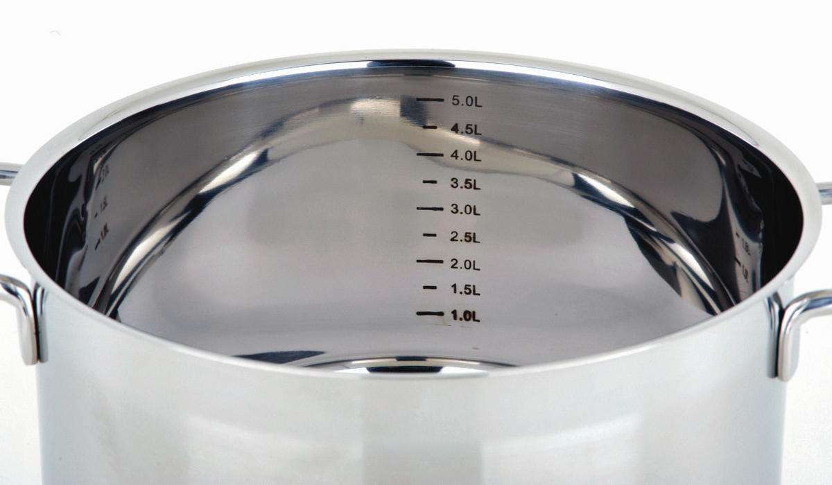 KOCHTOPFSET MIRAGE 5-teilig  - Klar/Edelstahlfarben, Basics, Glas/Metall - GSW