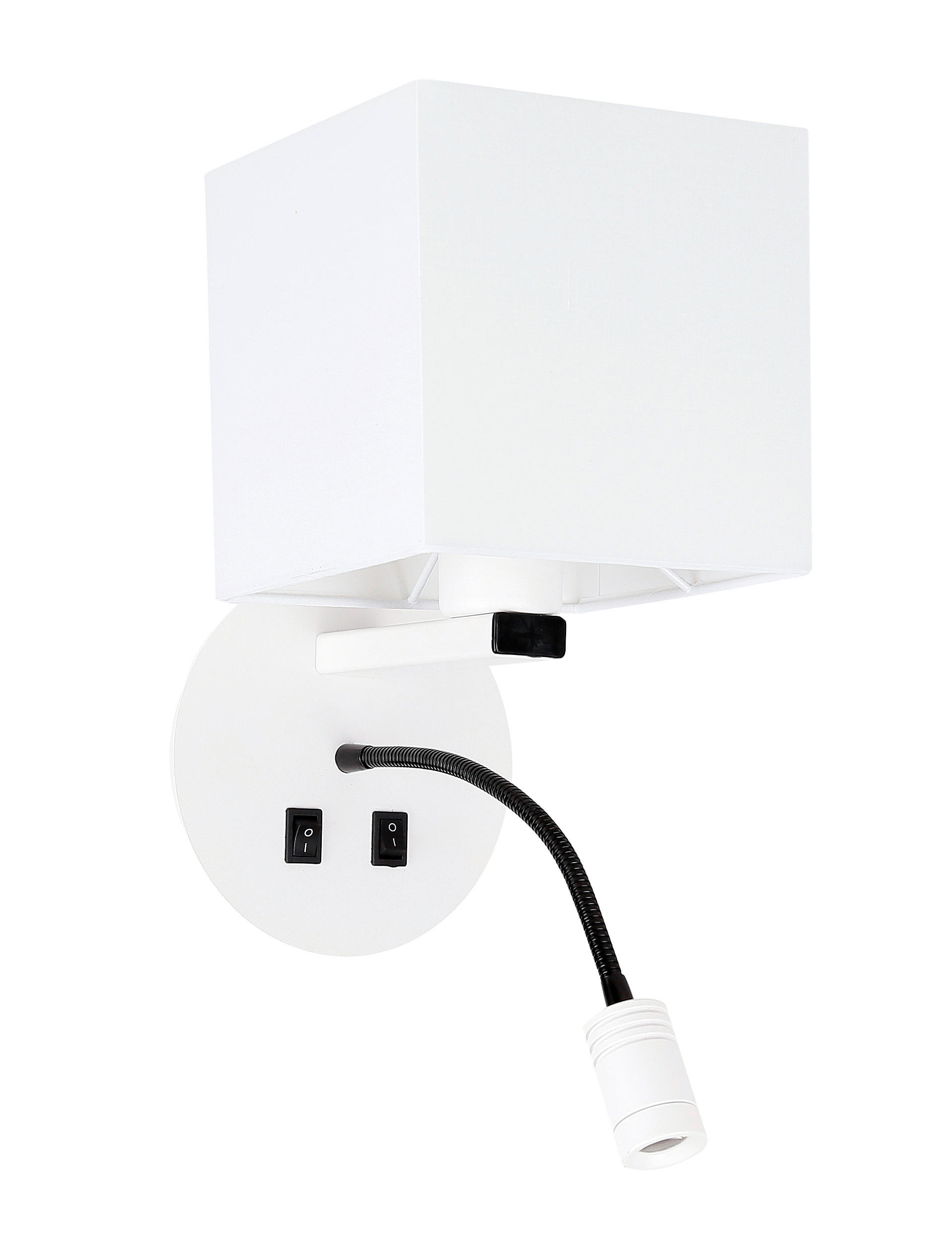 VÄGGLAMPA Magnum 21.5/16/40 cm   - vit, Klassisk, metall (21.5/16/40cm)
