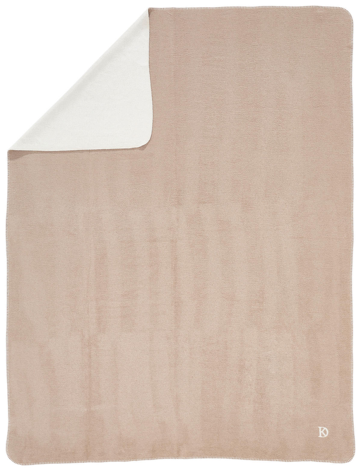 PLÄD FRAME 150/200 cm  - taupe/cremefärgad, Design, textil (150/200cm) - Dieter Knoll