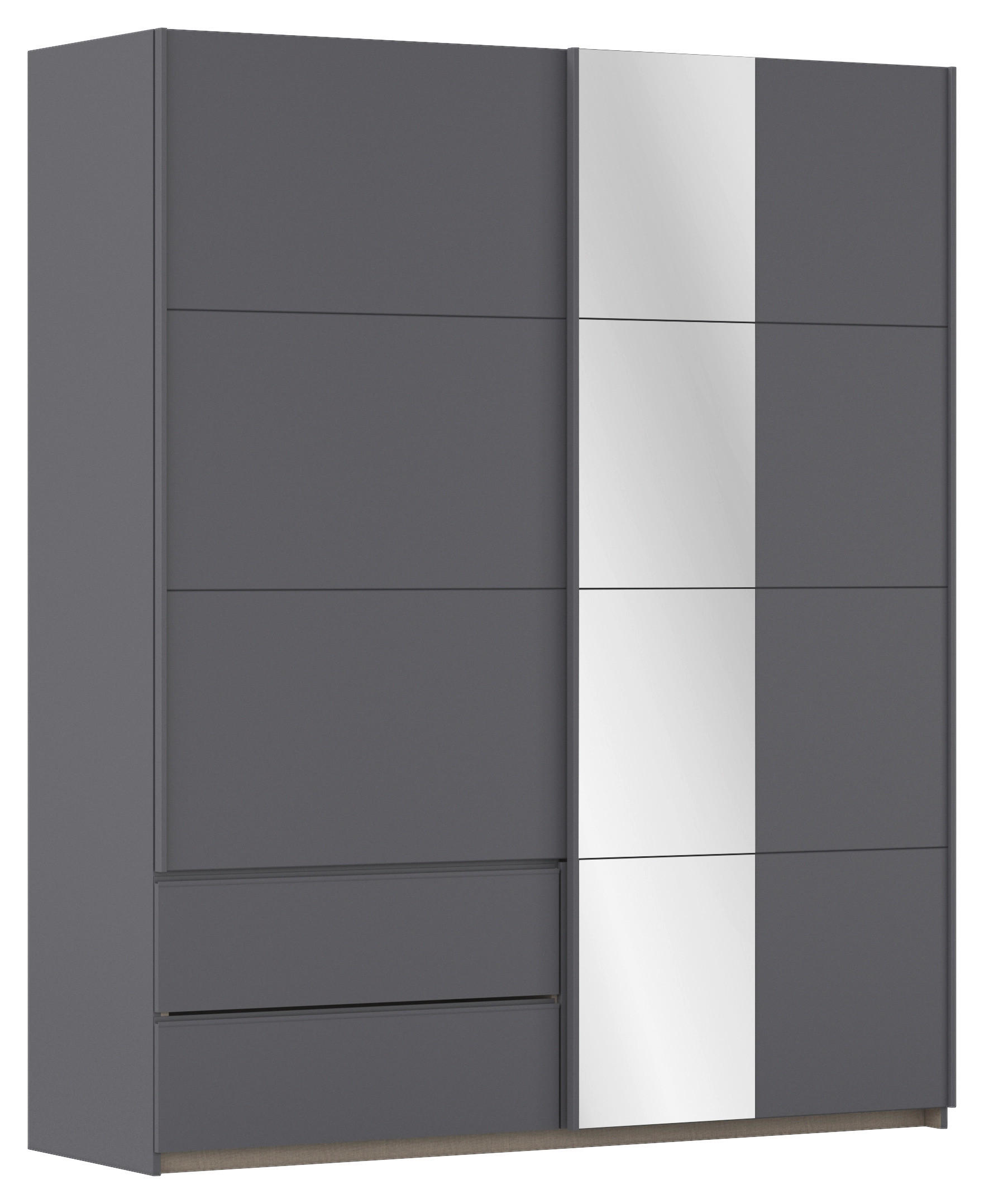 SCHWEBETÜRENSCHRANK in Grau  - Grau, Modern, Holzwerkstoff (175/210/59cm) - Rauch Möbel