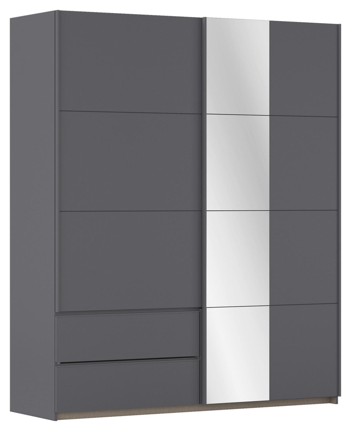 SCHWEBETÜRENSCHRANK in Grau  - Grau, Modern, Holzwerkstoff (175/210/59cm) - Rauch Möbel
