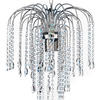 KRISTALL-HÄNGELEUCHTE 40/110/40 cm   - Chromfarben, KONVENTIONELL, Glas/Metall (40/110/40cm)